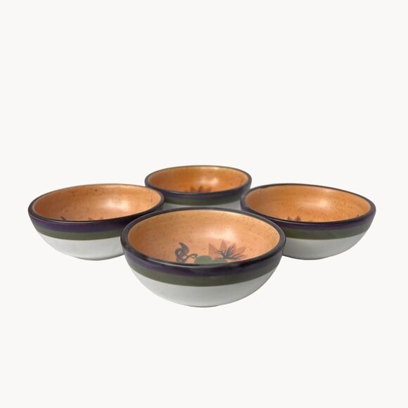 Nantucket Home Hand Painted Ceramic Olive Oil Dipping Set Cruet Bowls Grapes - Picture 8 of 11